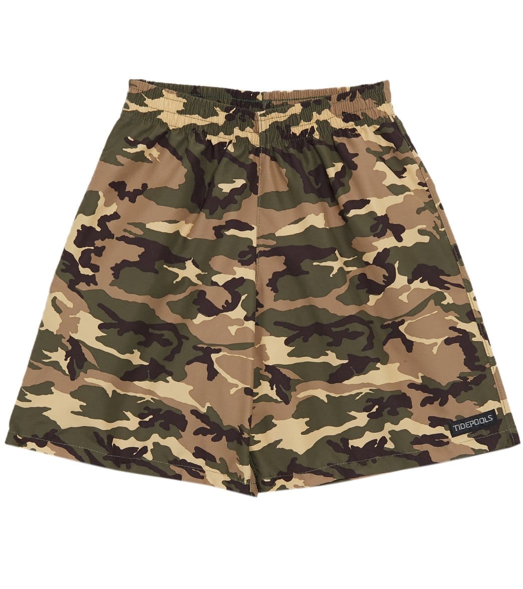 Tidepools Boys' Camouflage Elastic Waist Boardshorts (4-14)