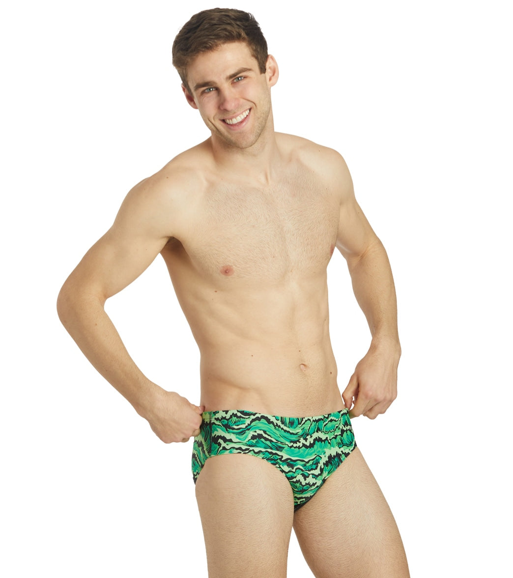 Sporti New Waves Brief Swimsuit (22-40) Green