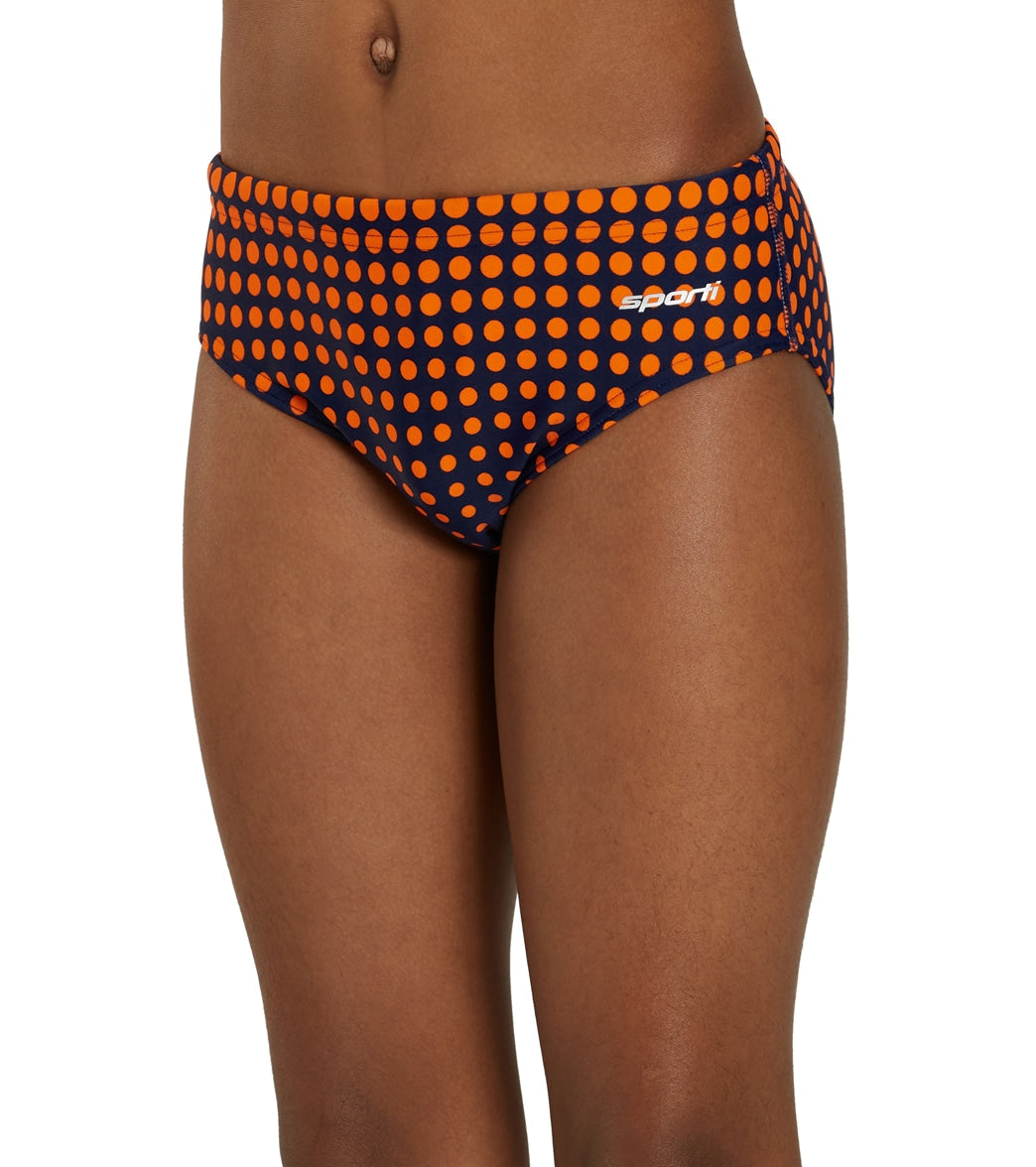 Sporti Molecule Brief Swimsuit Youth (22 - 28) Navy/Orange