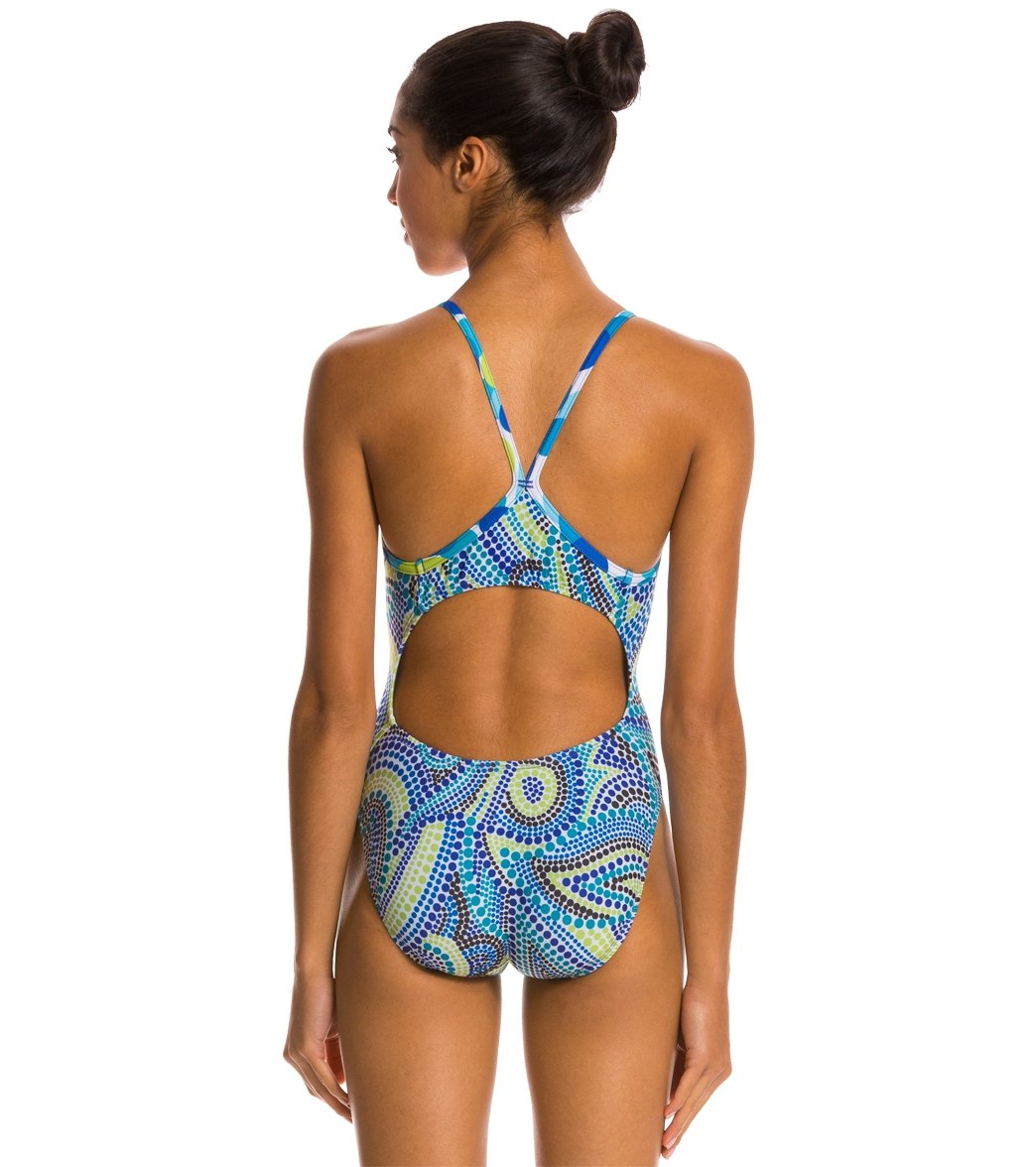 Illusions Dot 2 Dot Blue/Green One Piece Swimsuit