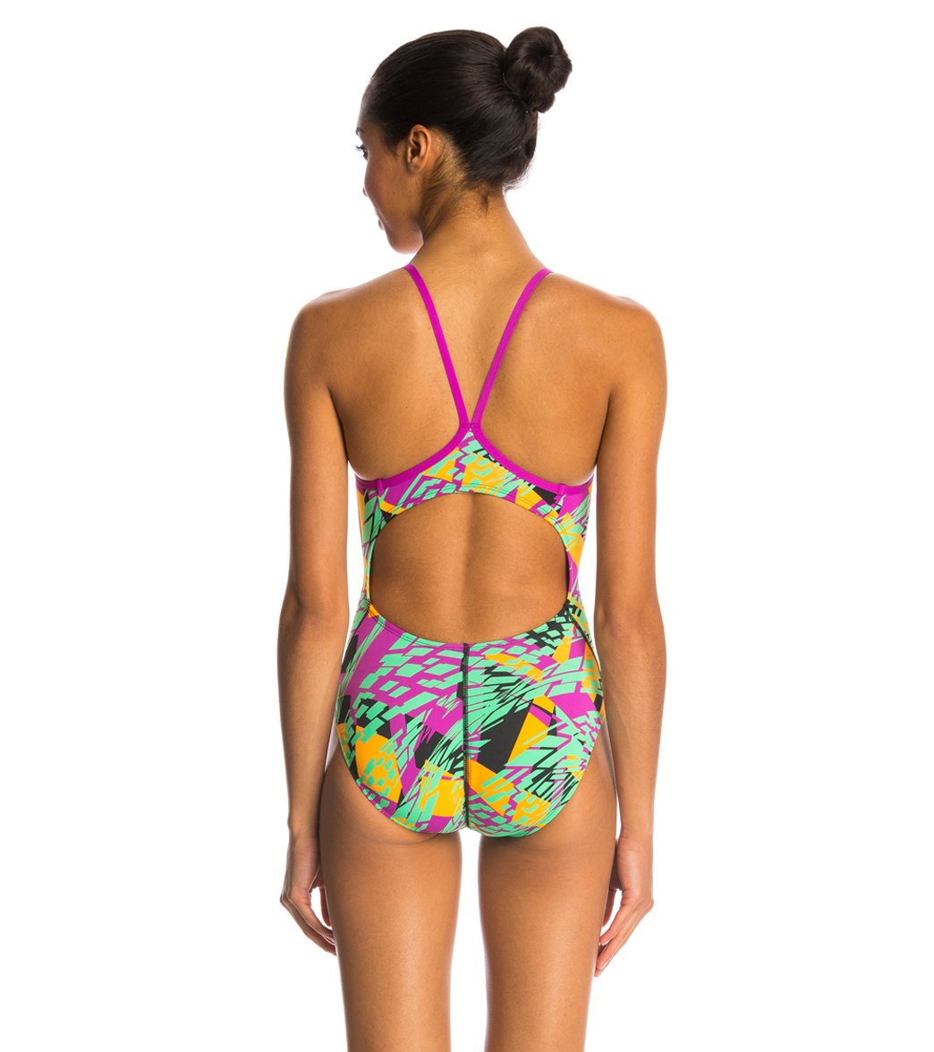 Dolfin Zephyr V-Back One Piece Swimsuit Multi Zephyr