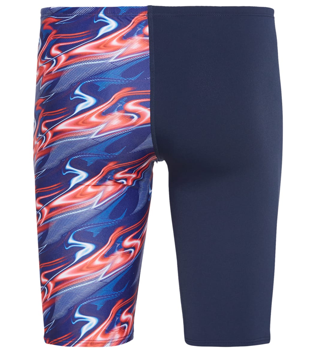 Dolfin Reliance Men's Inferno Team Print Spliced Jammer Swimsuit