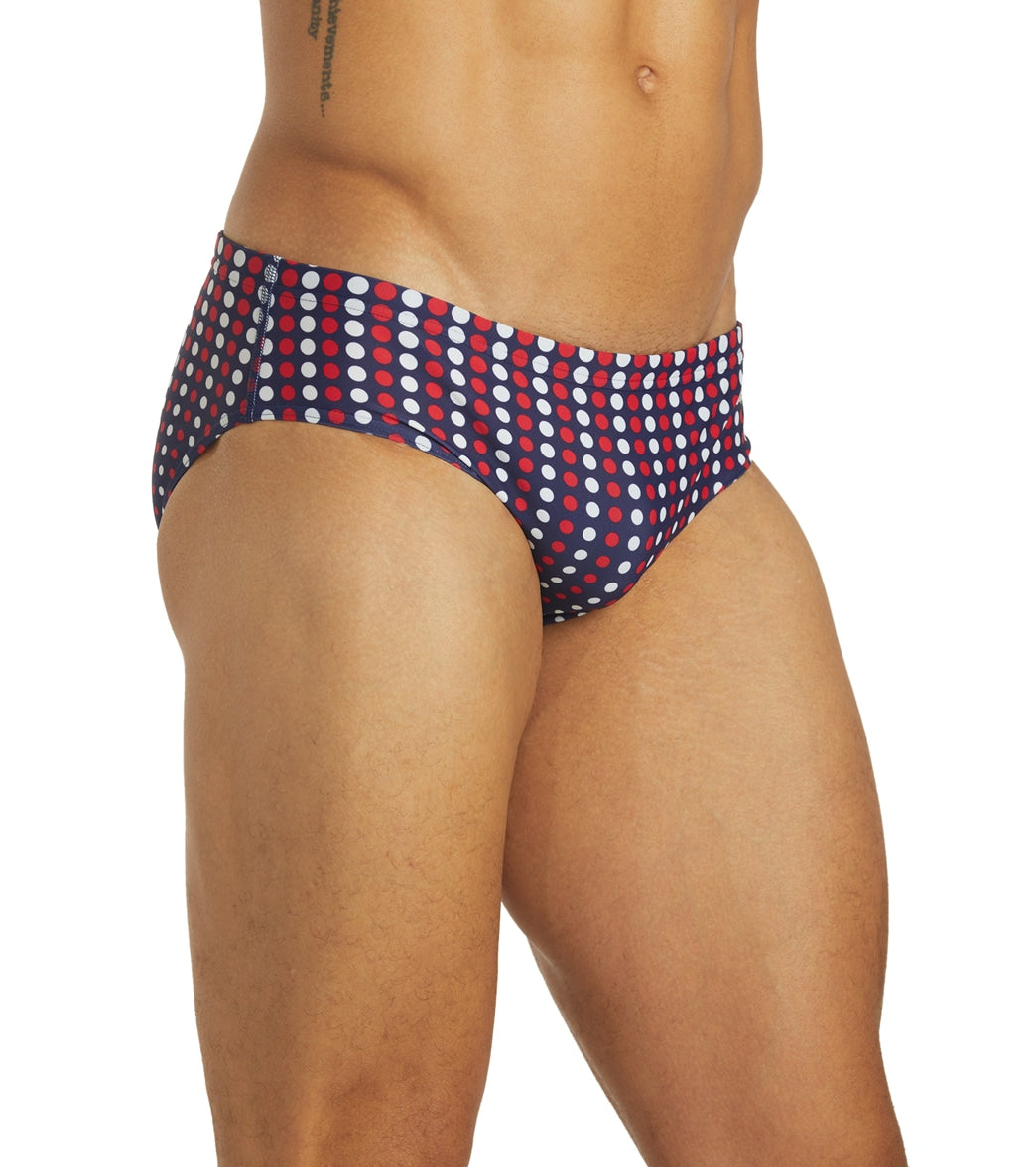 Sporti Molecule USA Brief Swimsuit (22-44) Red/White/Blue