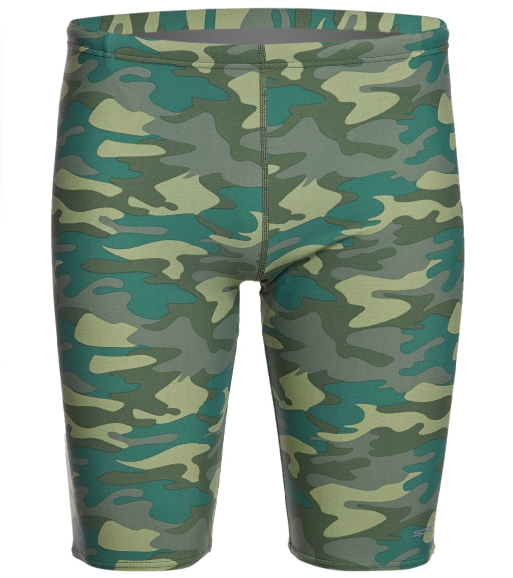 Sporti Camouflage Jammer Swimsuit (22-40) Olive/Green