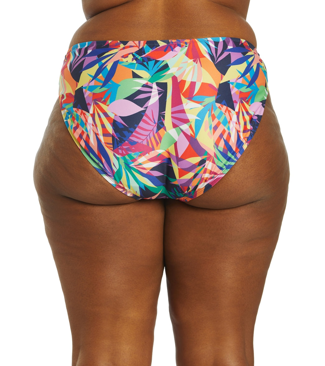 Dolfin Aquashape Women's Print Contemporary Knot Front Bikini Bottom