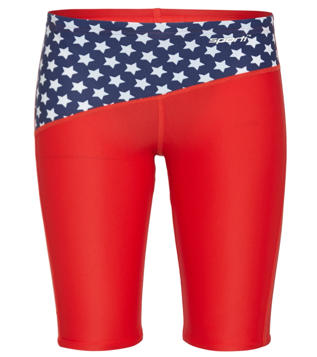 Sporti Star Spangled Jammer Swimsuit Youth (22-28) Red/White/Blue