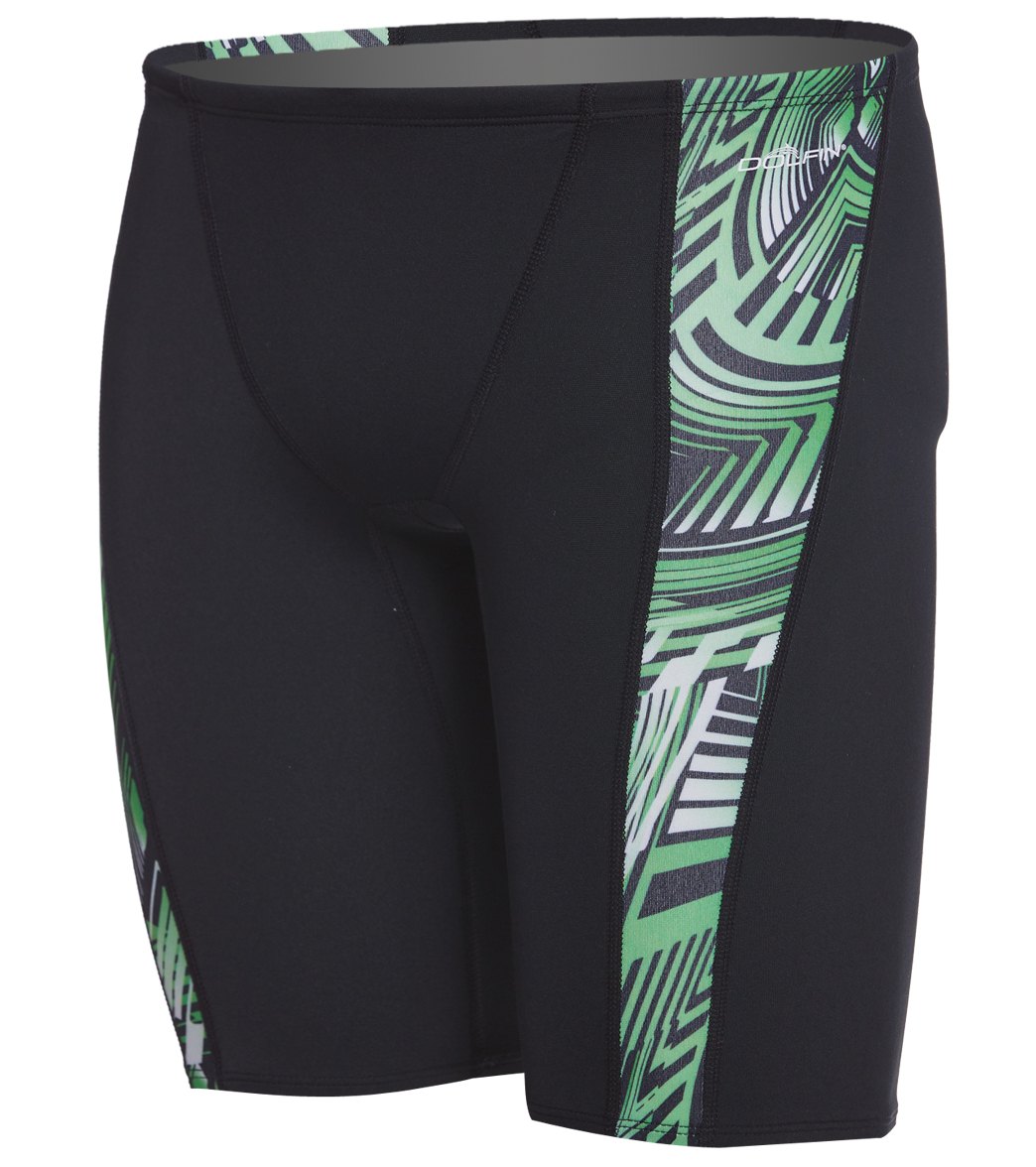 Dolfin Reliance Men's Genesis Spliced Jammer Swimsuit Green