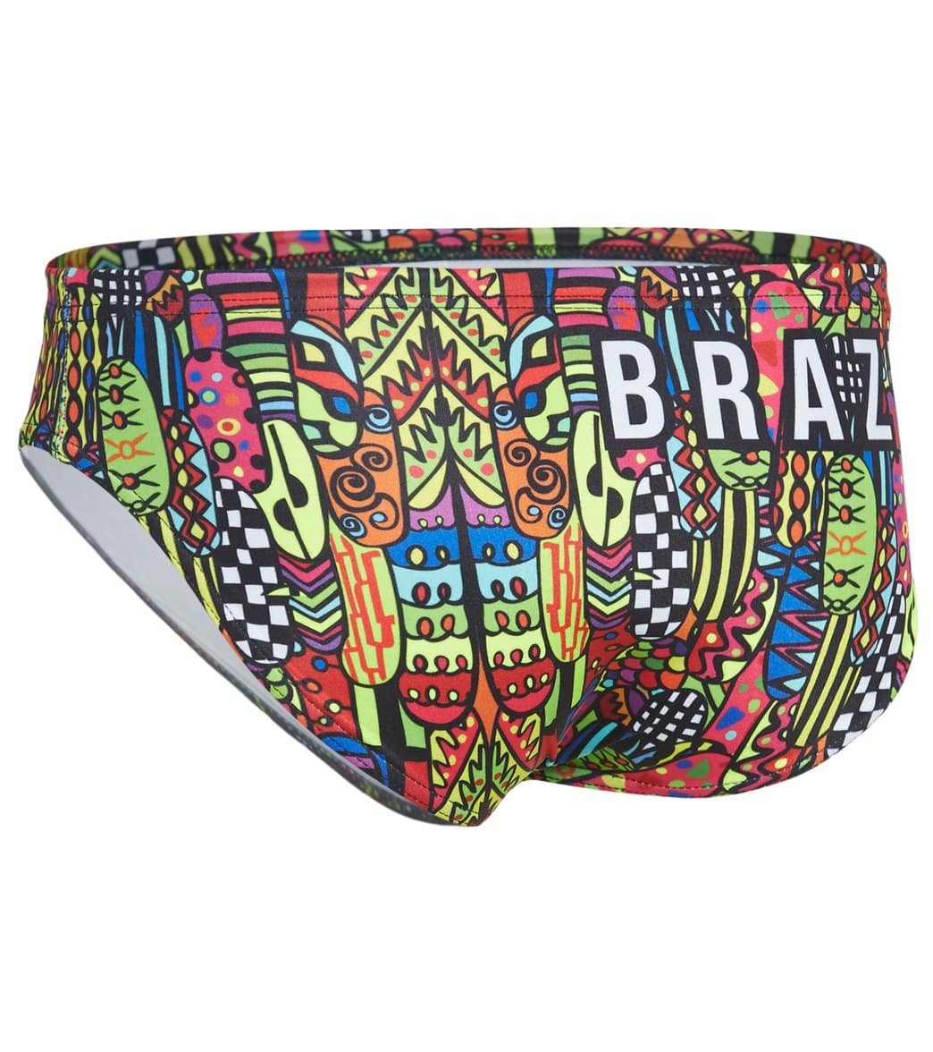 Turbo Men's Brazil Water Polo Brief Red