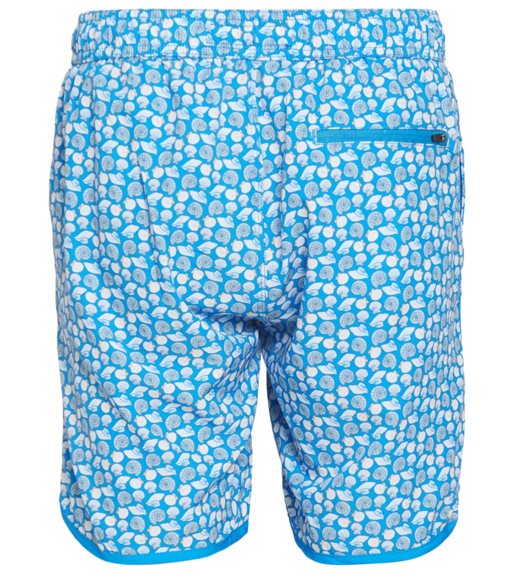 Mr.Swim Men's Oyster Shells Swim Trunk French Blue